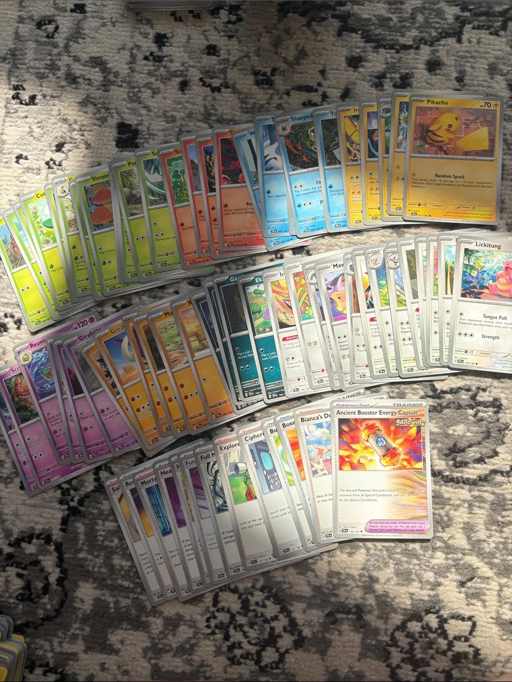 Pokémon Temporal Forces Binder Builder Lot 69 Unique Cards | No Duplicates